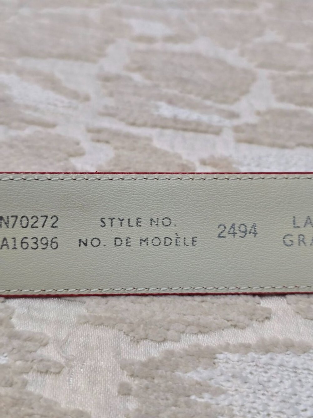 Liz Claiborne Womens L Red Leather Belt Gold and Silver Tone Buckle 1991 - Picture 11 of 11